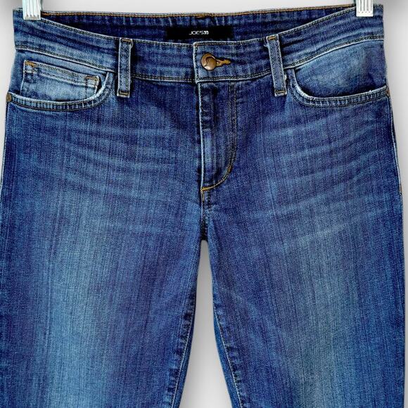 JOE'S Slim Petite Fit Bootcut Mid Rise Blue Washed Jeans Faded Stretch Size W26 - Picture 4 of 14